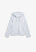 TOM TAILOR Zip-up sweatshirt - soft dusty blue