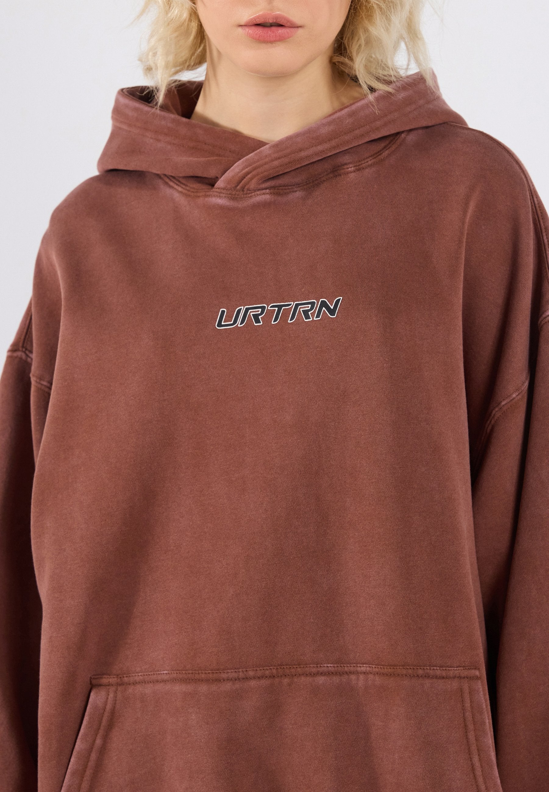 YOURTURN UNISEX RELAXED FIT WASHED HOODIE