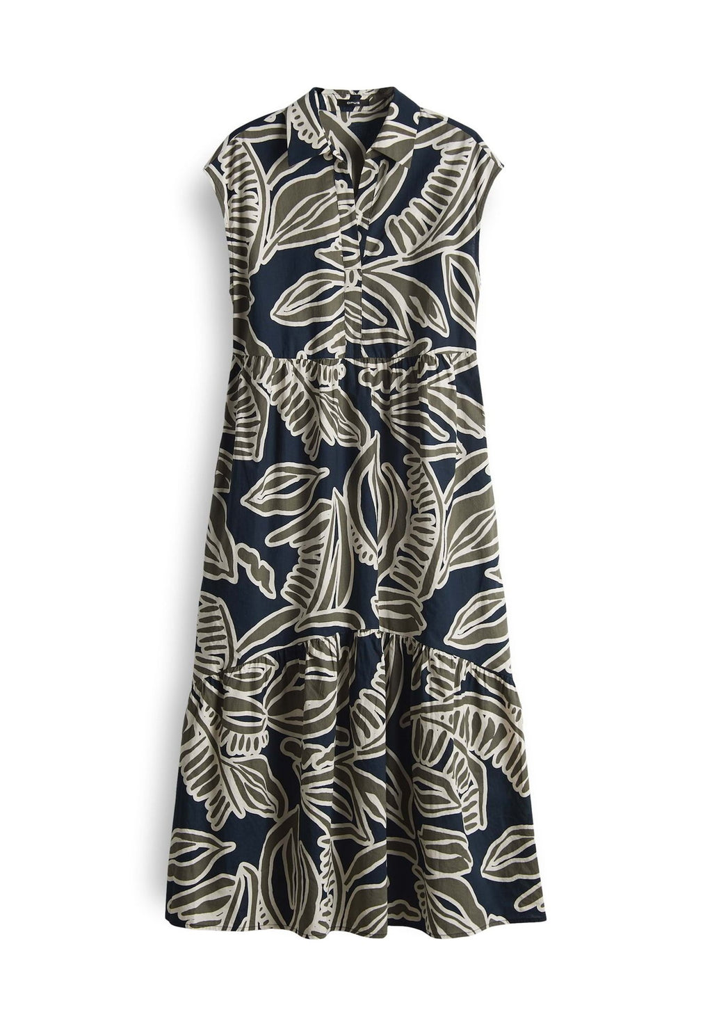 OPUS RELAXED FIT MIDI PRINT VOLANT