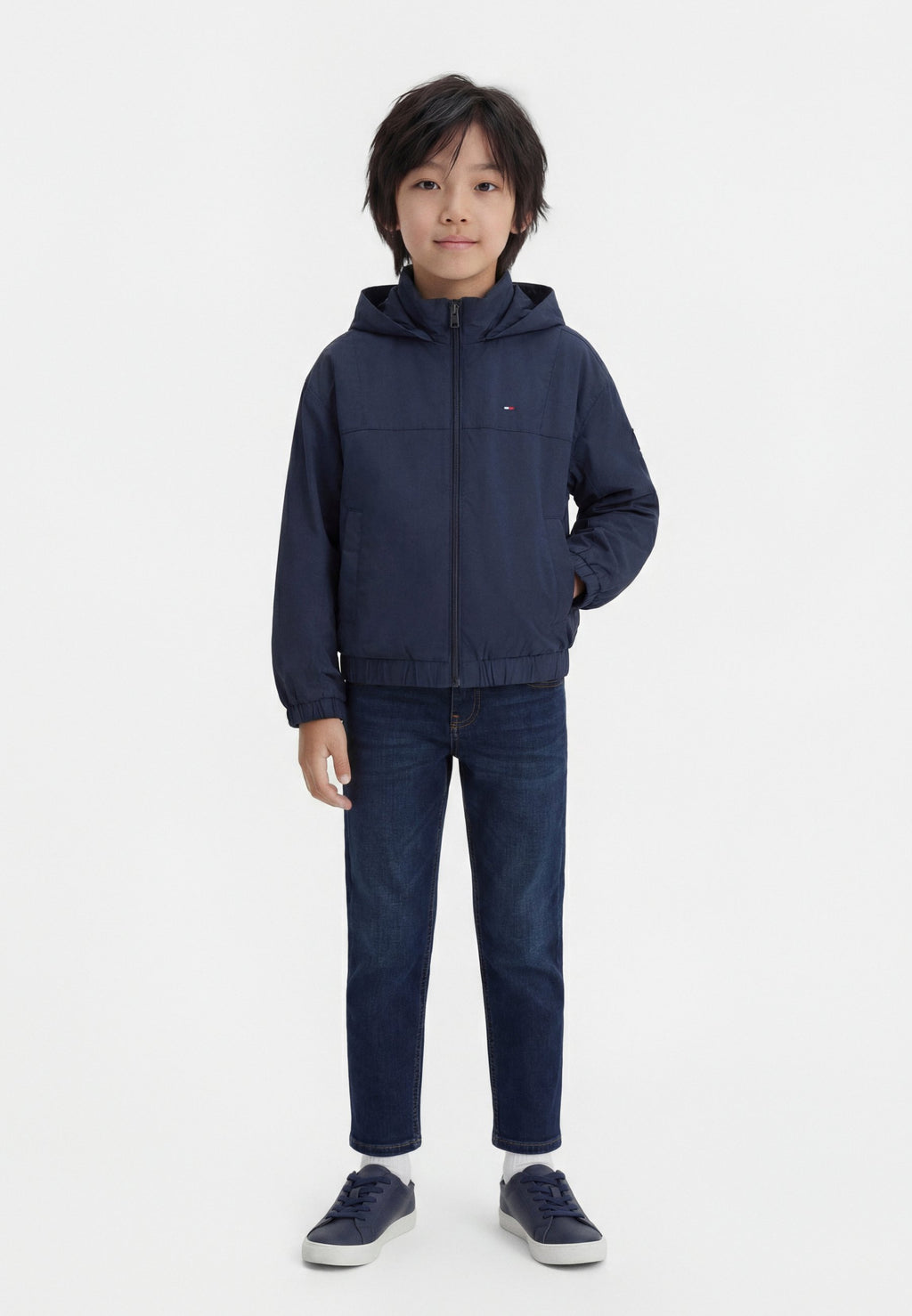 ESSENTIAL ZIP-THRU FUNNEL NECK WINDBREAKER Media 2