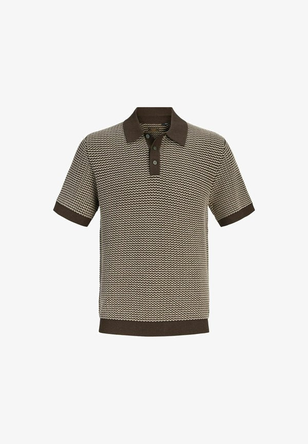 Jack & Jones Knitted Knitted - Polo shirt - turkish coffee