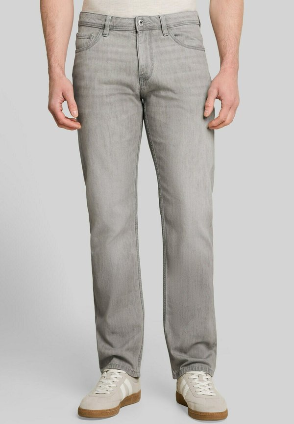 TOM TAILOR TTMARVIN STRAIGHT FIT - Straight leg jeans - used light stone grey denim