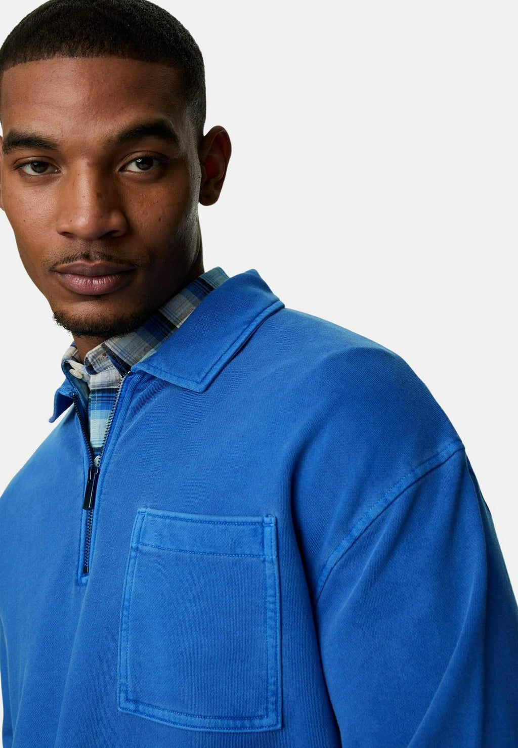 Marks & Spencer PURE COTTON HALF ZIP