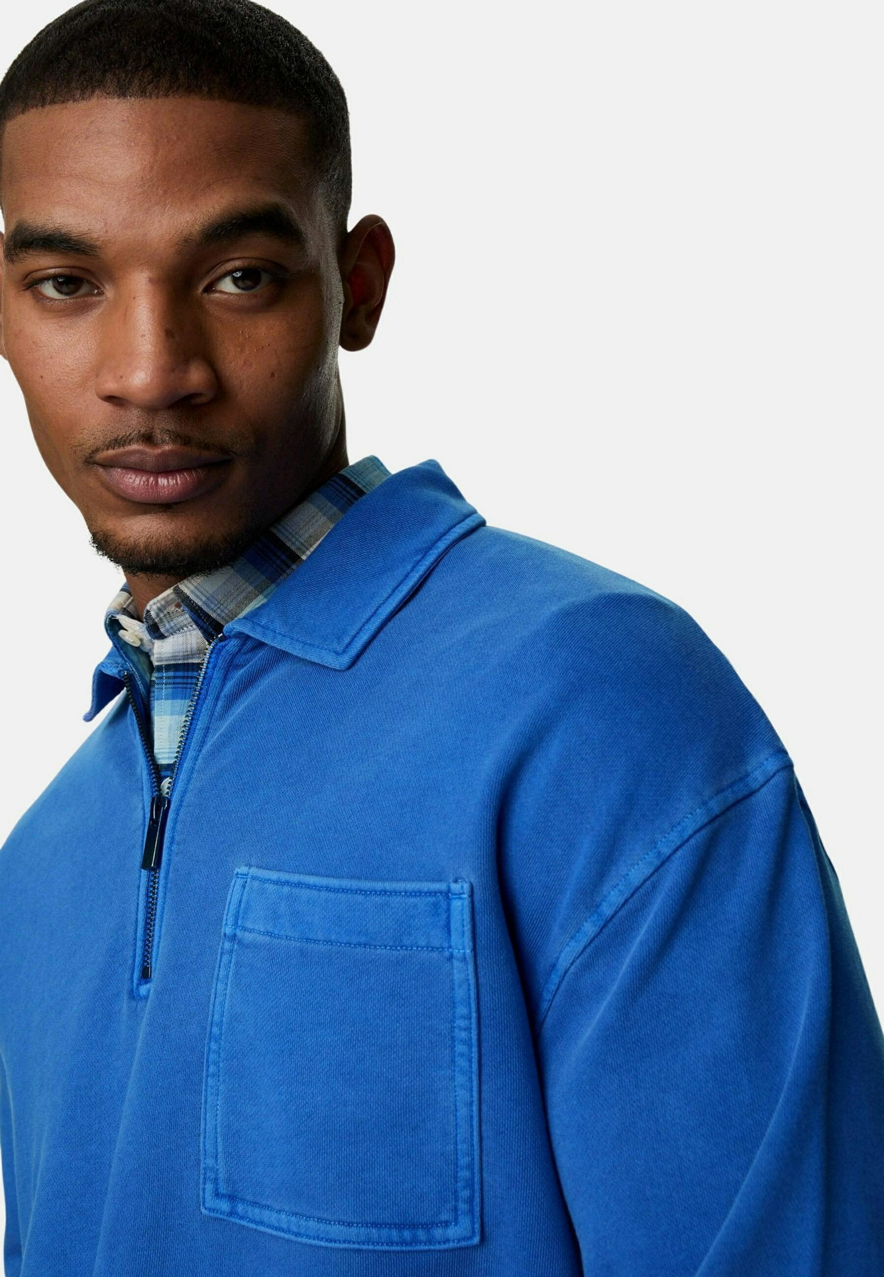 Marks & Spencer PURE COTTON HALF ZIP