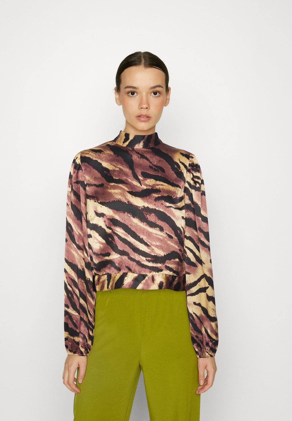 Pieces MONALISE LS OPEN BACK TOP