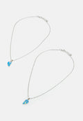 Jack & Jones JACBESTIE NECKLACE UNISEX 2 PACK