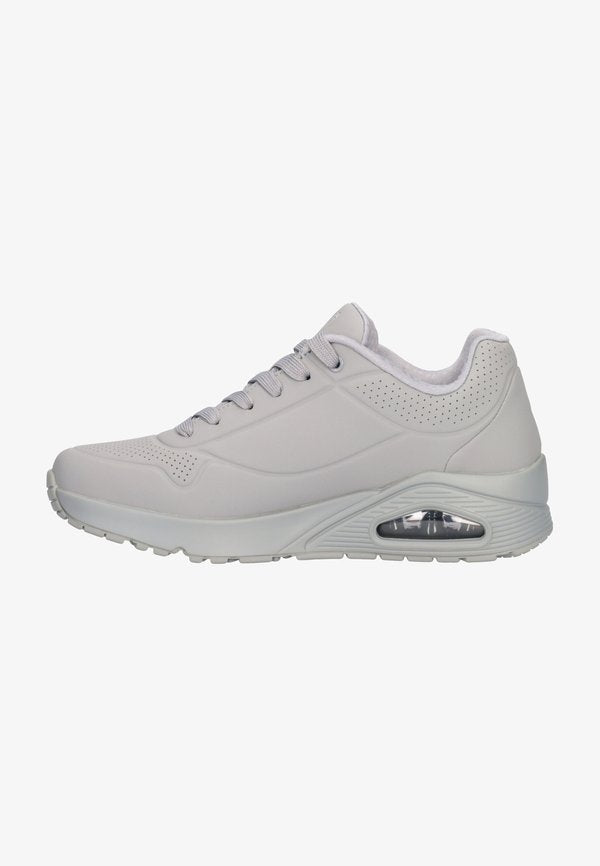 Skechers UNO - Trainers - light grey durabuck / mesh