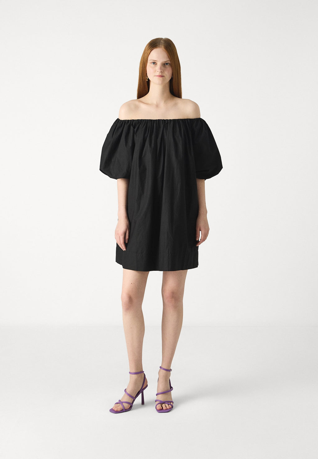 Gina Tricot OFF SHOULDER POPLIN DRESS