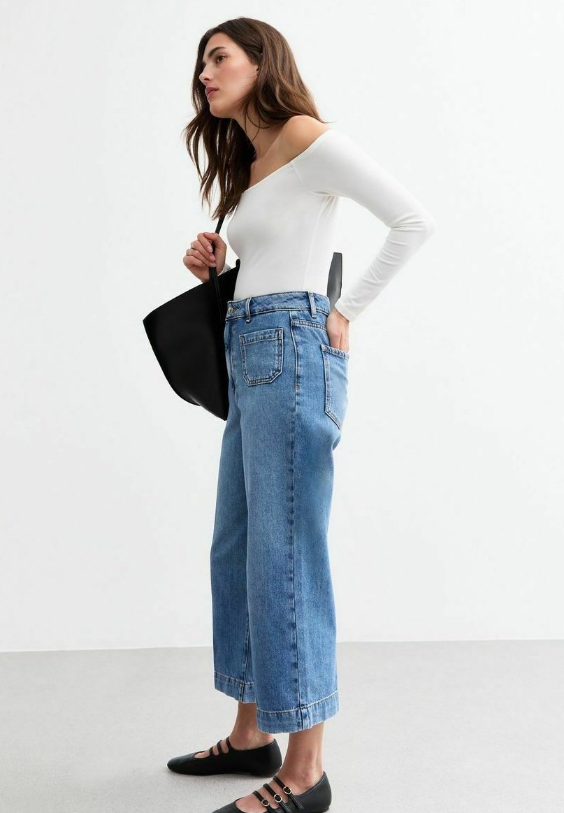 New Look CREASE FRONT PATCH POCKET WIDE LEG