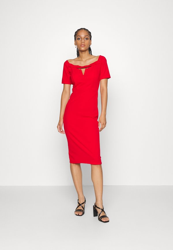 WAL G. ABRIL CUT OUT MIDI DRESS