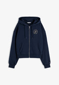 Tommy Hilfiger ROUNDAL ZIP UP HOODIE - Zip-up sweatshirt - dark night navy