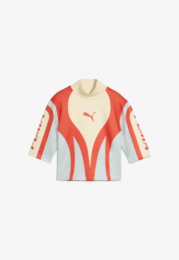 Puma FUTURE.PUMA.ARCHIVE MOTO TOP - Print T-shirt - buttercream