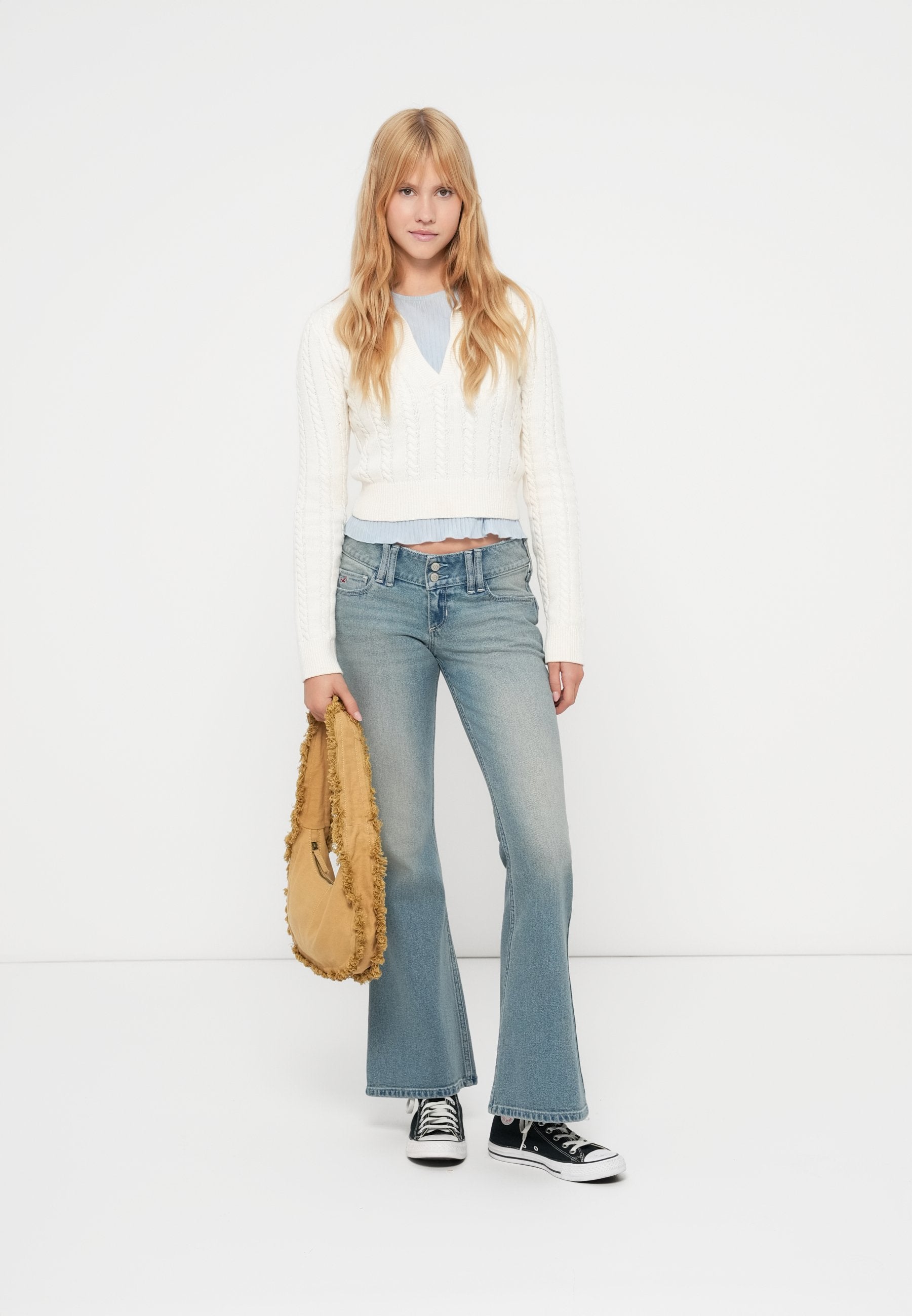 Hollister Co. TREND DROP FAIRFAX BACK BUCKLE FLARE