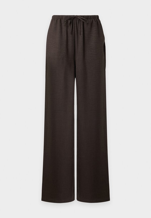 Vero Moda Tall VMMELANEY LOOSE PANT - Trousers - chocolate torte