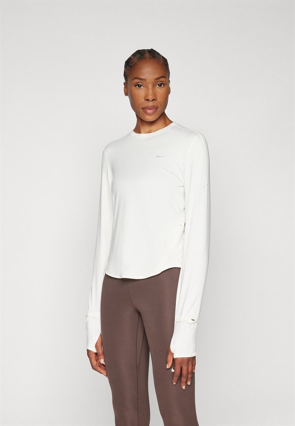 Nike Performance SWIFT - Long sleeved top - sail/reflective silver-coloured