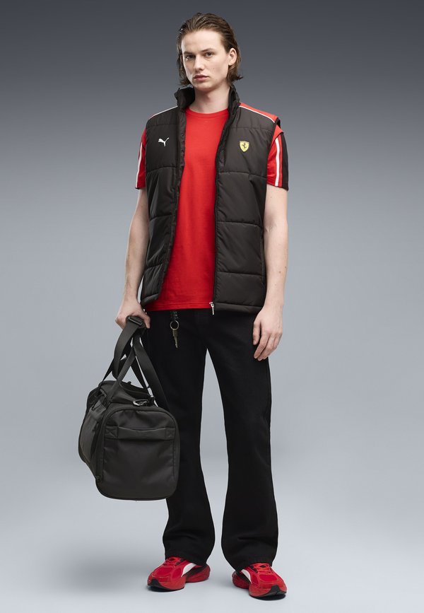 Puma FERRARI MT7 T-SHIRT - Print T-shirt - rosso corsa