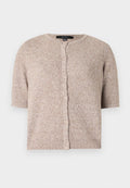 Vero Moda VMDOFFY 2/4 O-NECK BUTTON CARDIGAN NOOS - Cardigan - moon rock melange