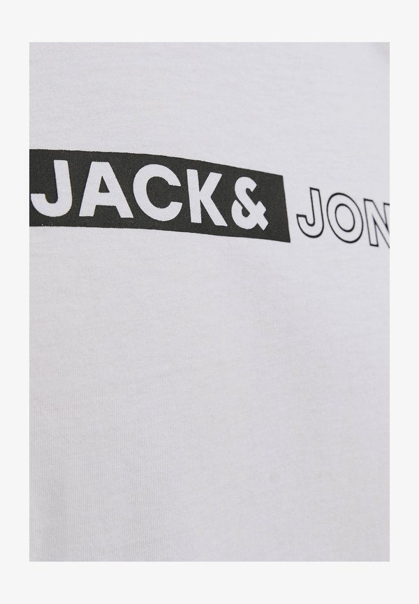 Jack & Jones 3ER PACK CORP - Print T-shirt - weiß