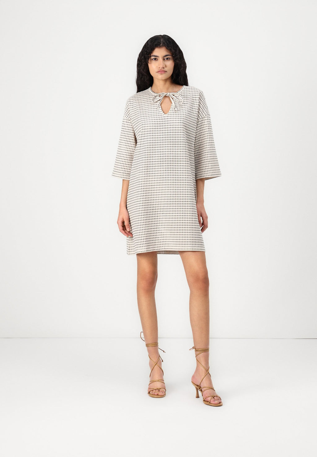 Aware RIANNA TIE NECK DRESS
