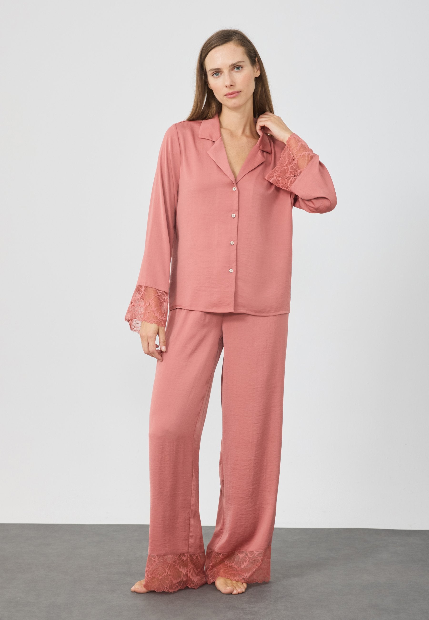 Anna Field SATIN STYLE WITH LACE CUFF DETAIL SET