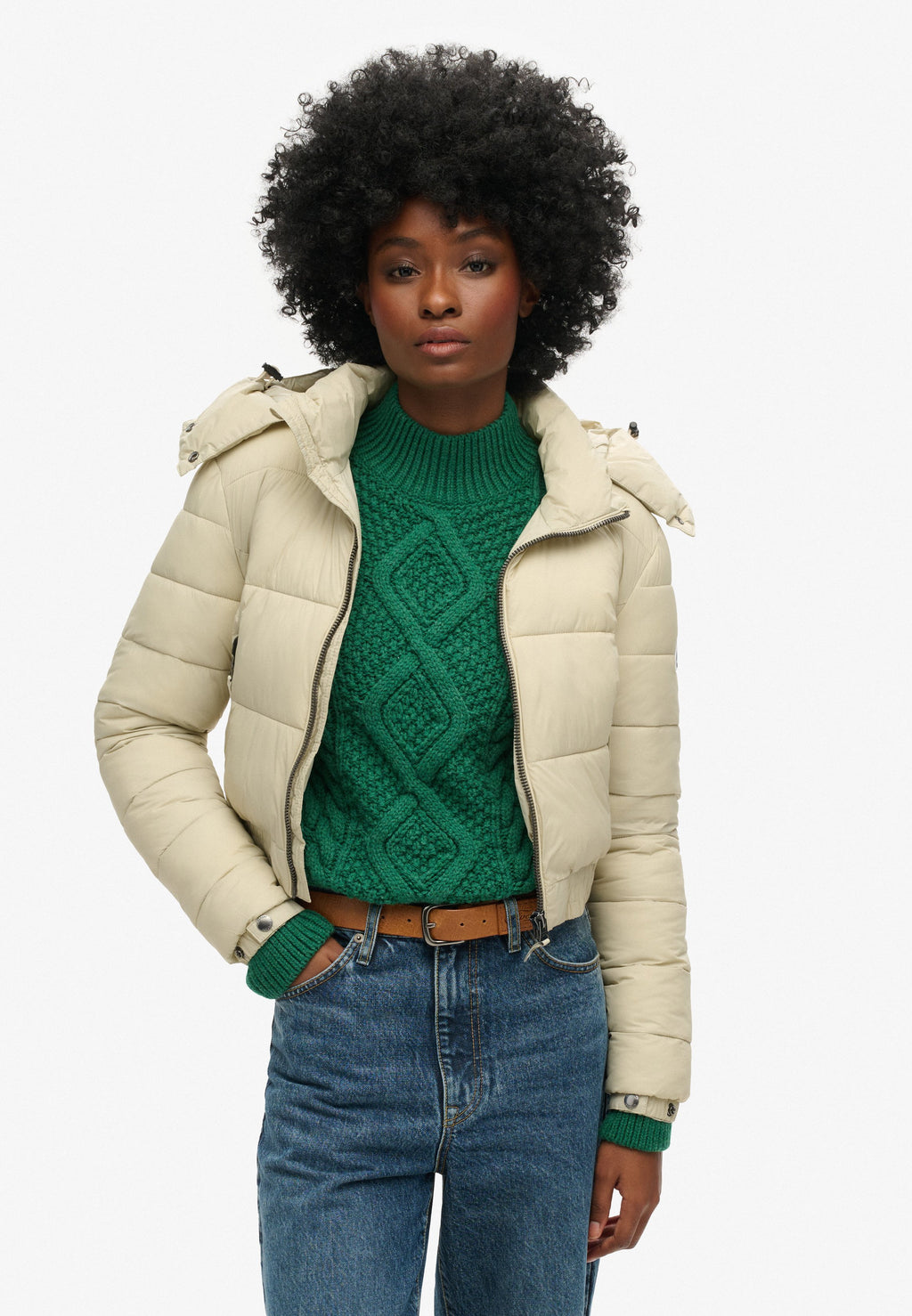 Superdry & Co CROP HOODED FUJI
