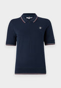 Tommy Hilfiger REGULAR FIT PIQUE ZIP POLO SHIRT - Polo shirt - dark night navy