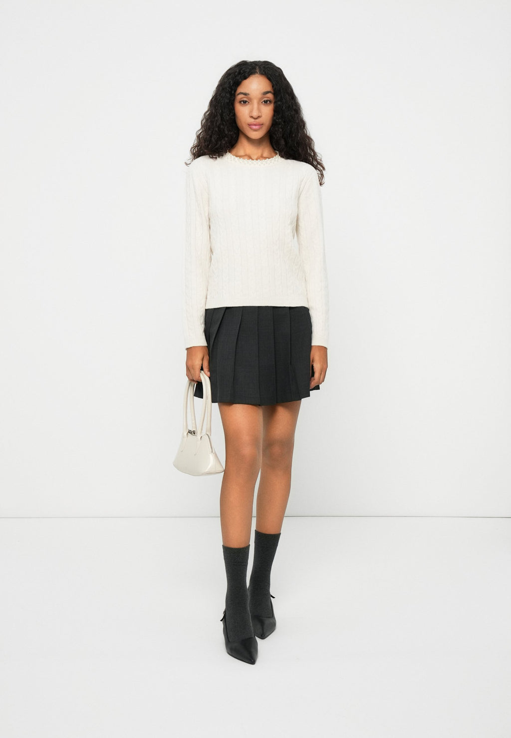 Vero Moda VMLUNA CABLE PEARL PULLOVER