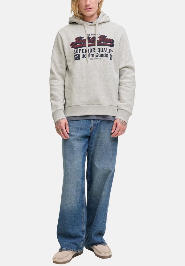 Jack & Jones 2 PACK - Hoodie - hellgrau melange