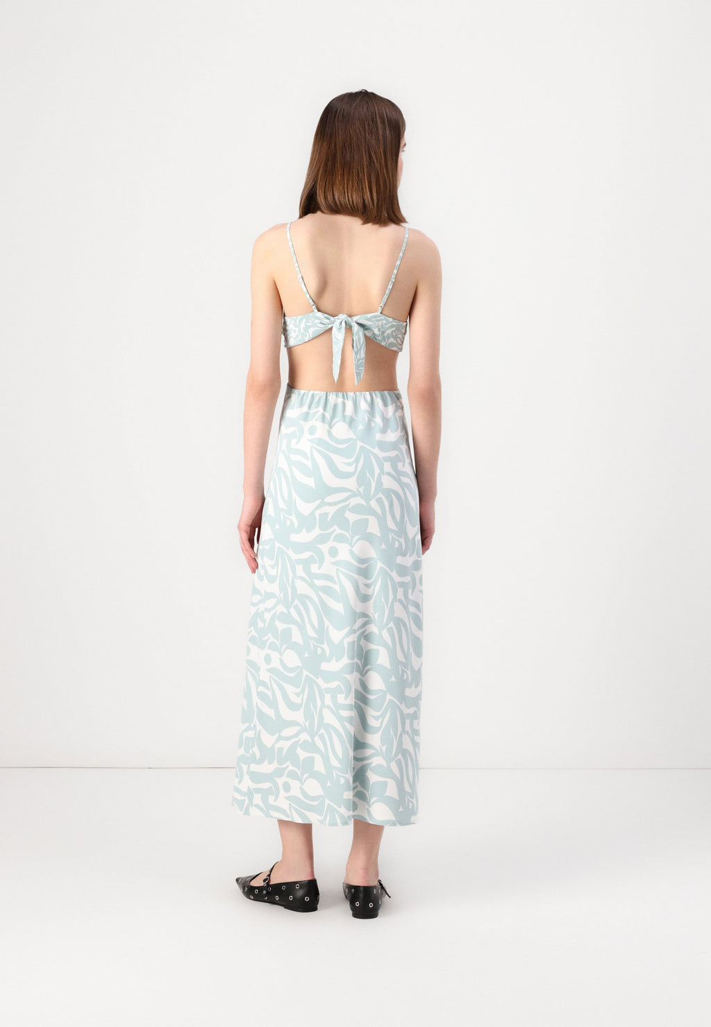 Abercrombie & Fitch The A&F Julia Slip Cutout Maxi Dress
