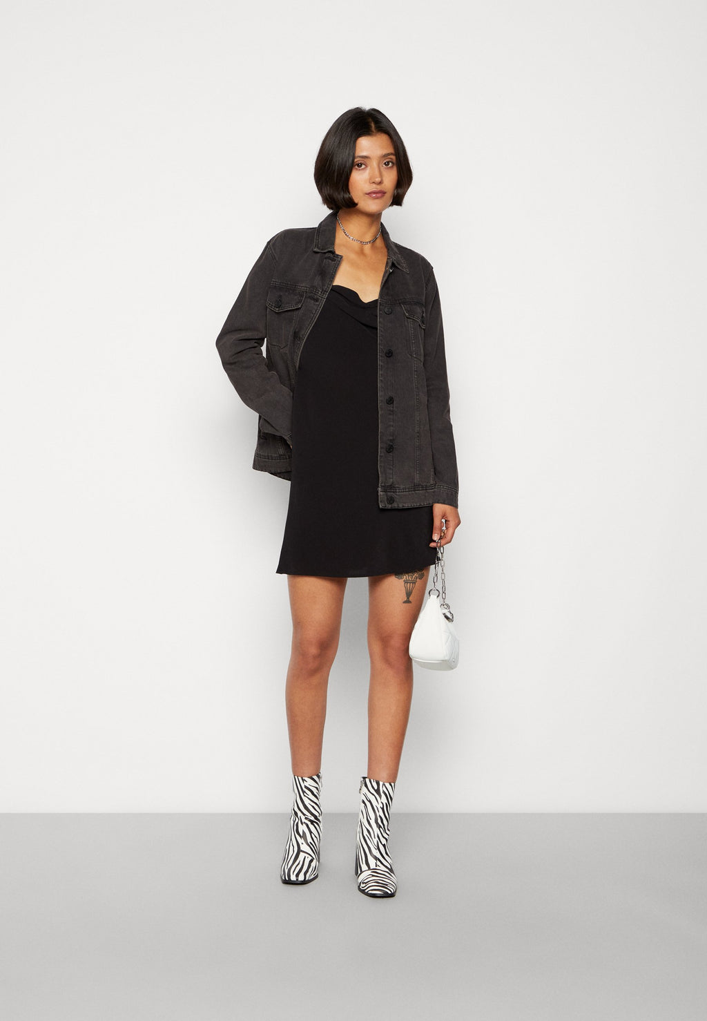 Weekday HALTER MINI SLIP DRESS
