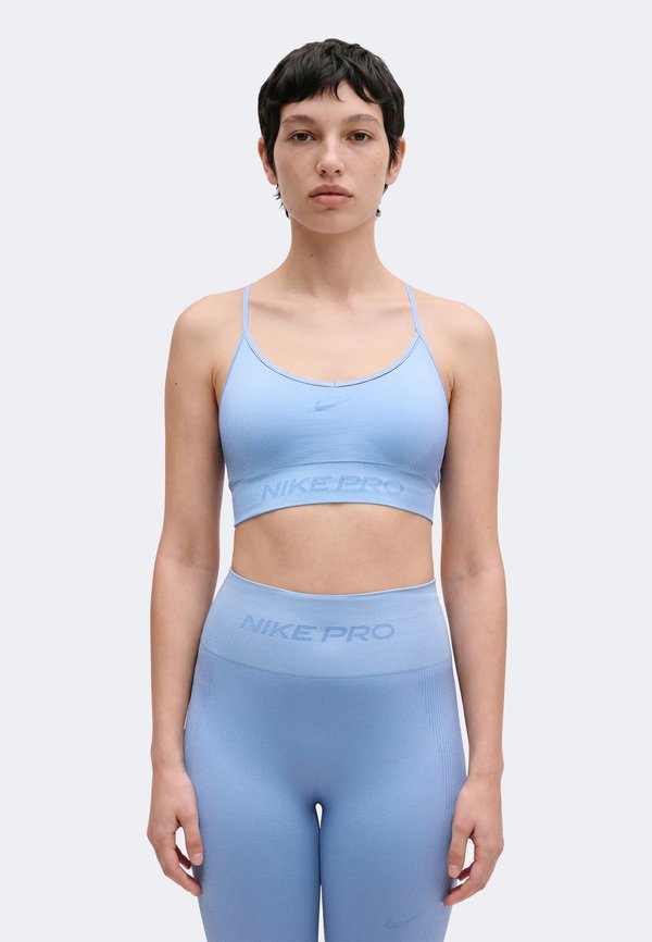 Nike Performance BRA - Light support sports bra - work blue