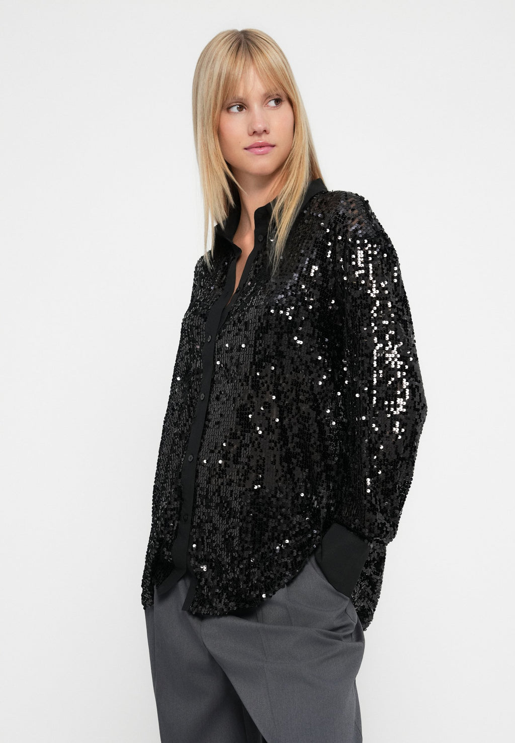 ONLCARIN LOOSE SEQUINS SHIRTS Media 5