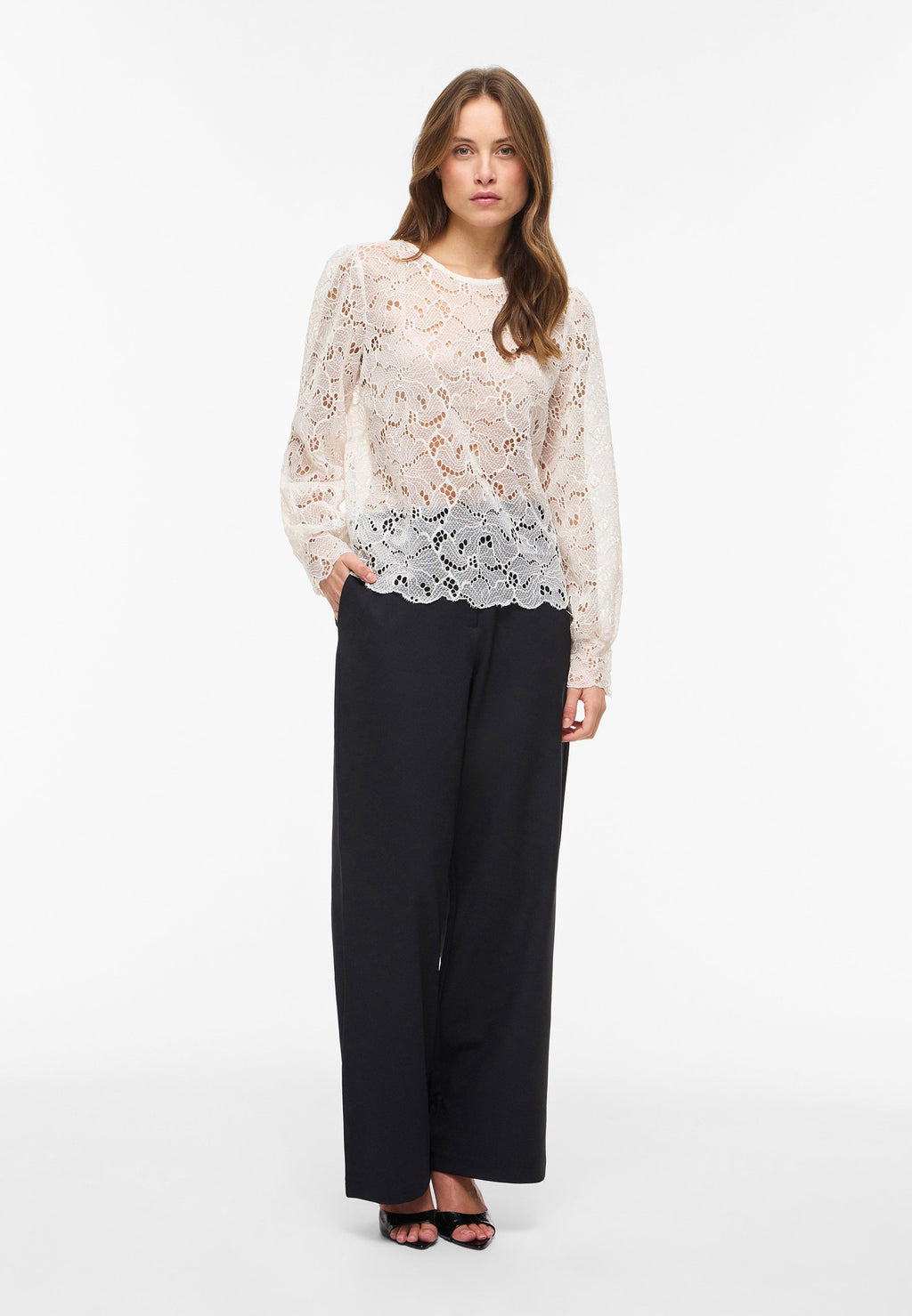 VILA Long Sleeved VIRHEA Lace