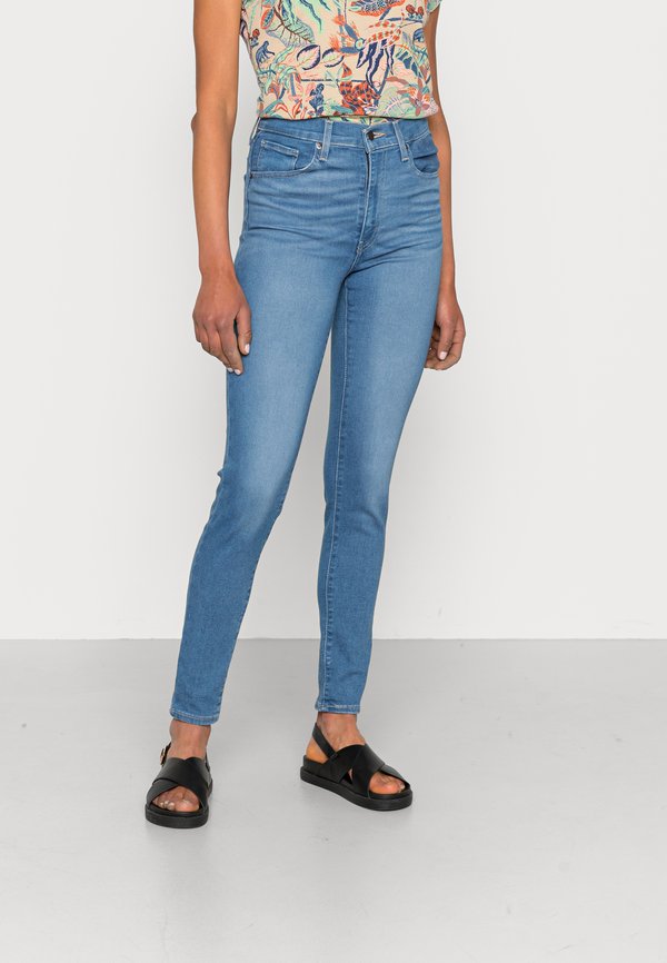 Levi's® MILE HIGH SUPER SKINNY - Jeans Skinny Fit - dark indigo worn in