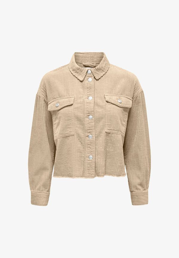 ONLY ONLMARINA-ENY LIFE L/S CORD JACKET PNT - Summer jacket - humus