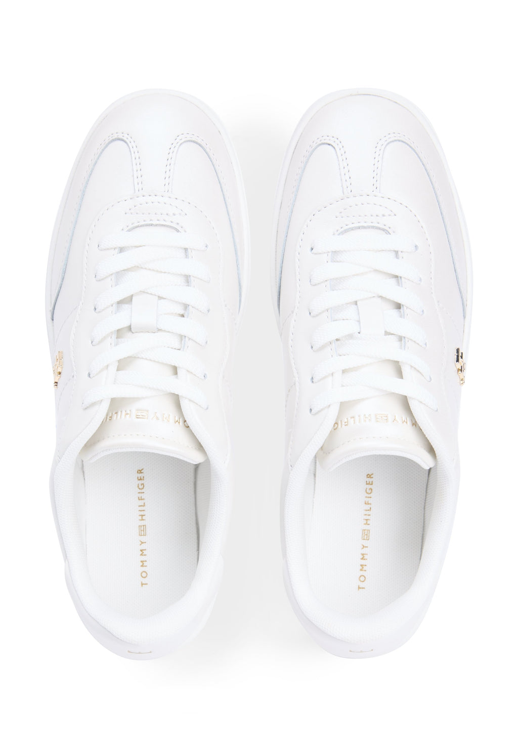 TH MONOGRAM METALLIC TRAINERS WITH LEATHER Media 4