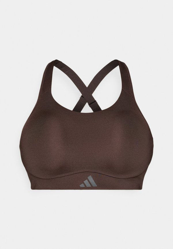 adidas Performance OPTIMÉ WORKOUT HIGH SUPPORT BRA - High support sports bra - aurora coffee