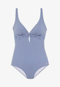 s.Oliver Swimsuit - hellblau/weiß