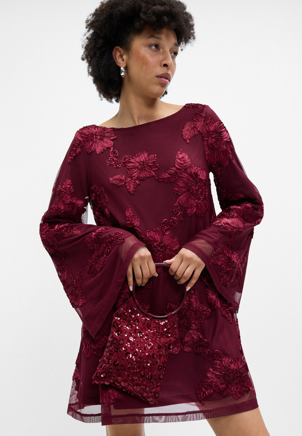 Gina Tricot WIDE FLOWY MINI DRESS