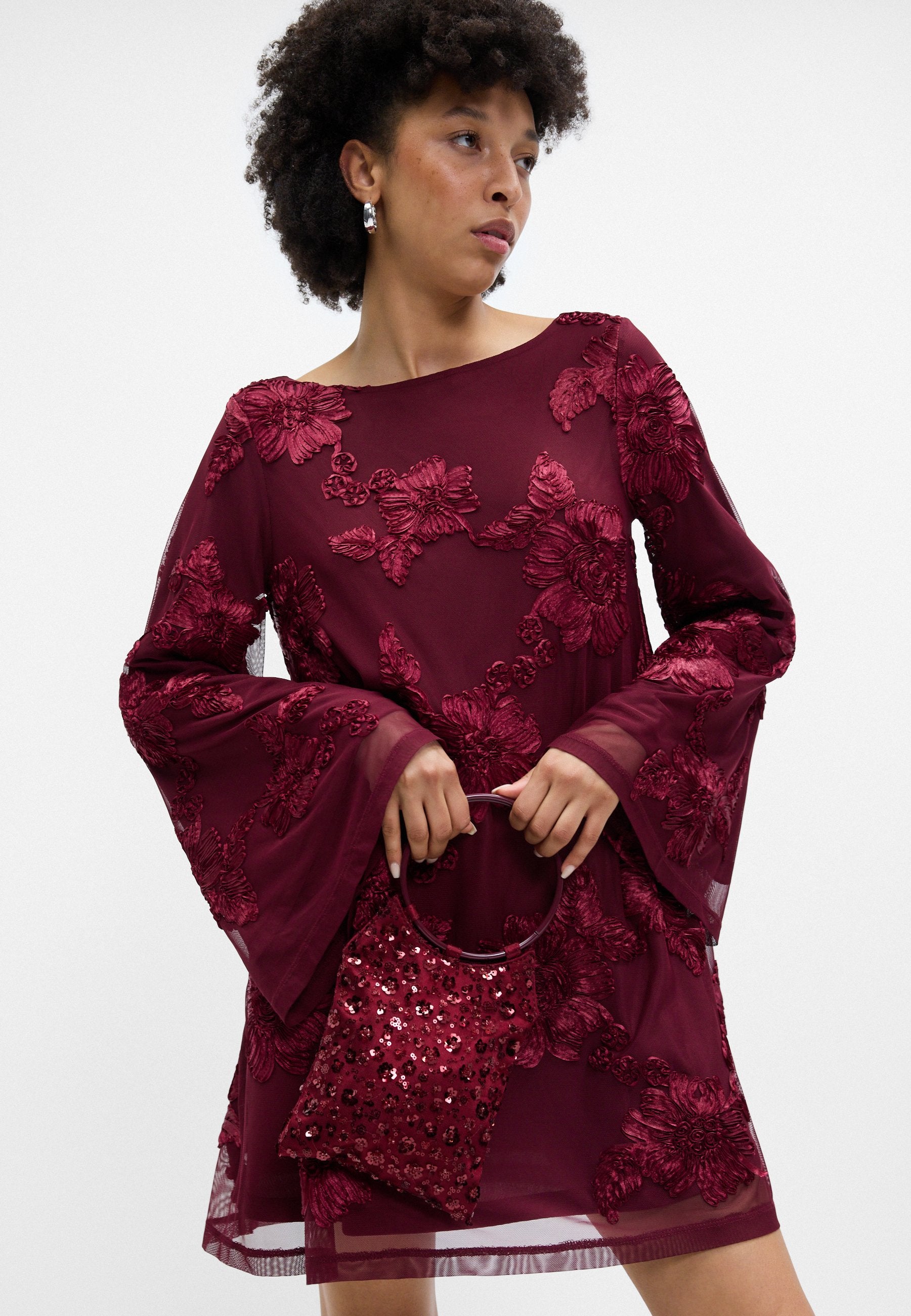 Gina Tricot WIDE FLOWY MINI DRESS
