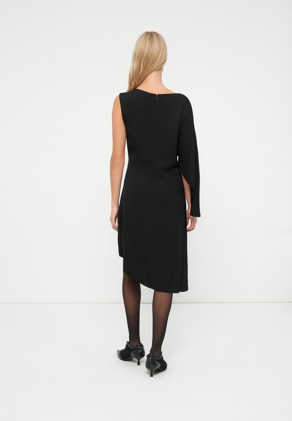 Selected One-shoulder asymmetrical viscose