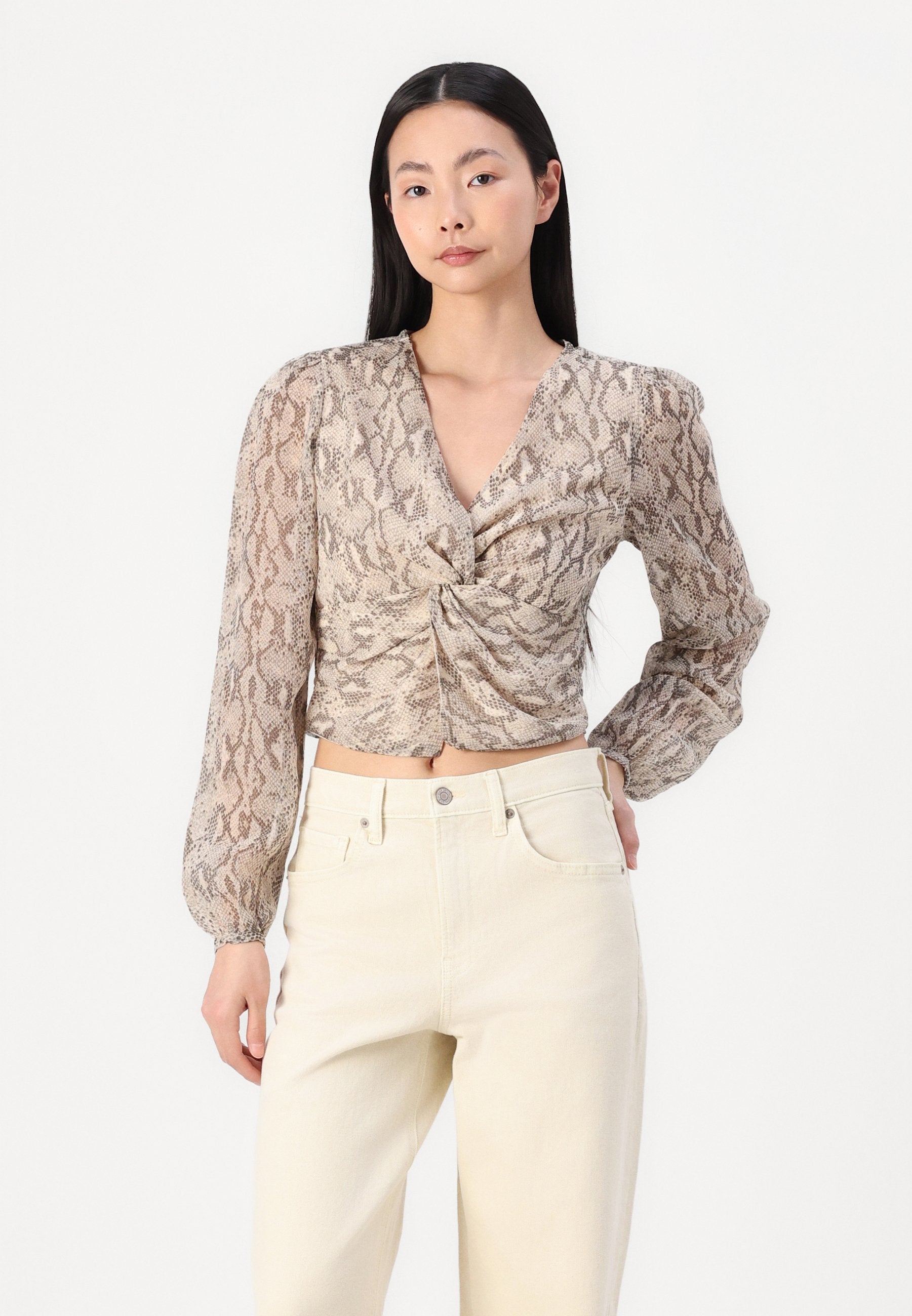 ONLY ONLSADIA LIFE V NECK KNOT