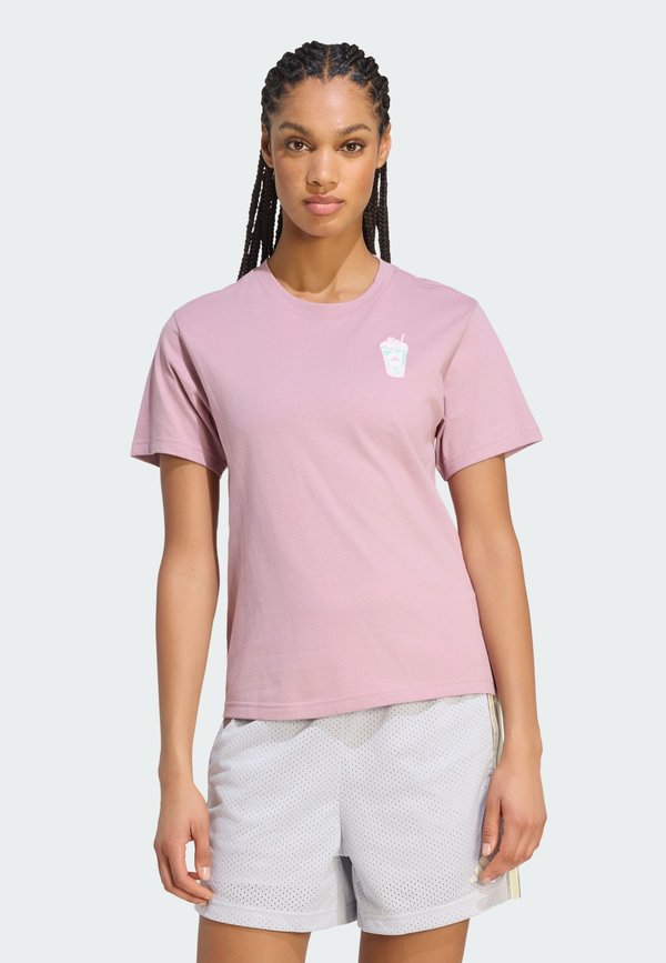 adidas Sportswear ADIDAS SPORTSWEAR FOOD REGULAR GRAPHIC T-SHIRT - Print T-shirt - magic mauve