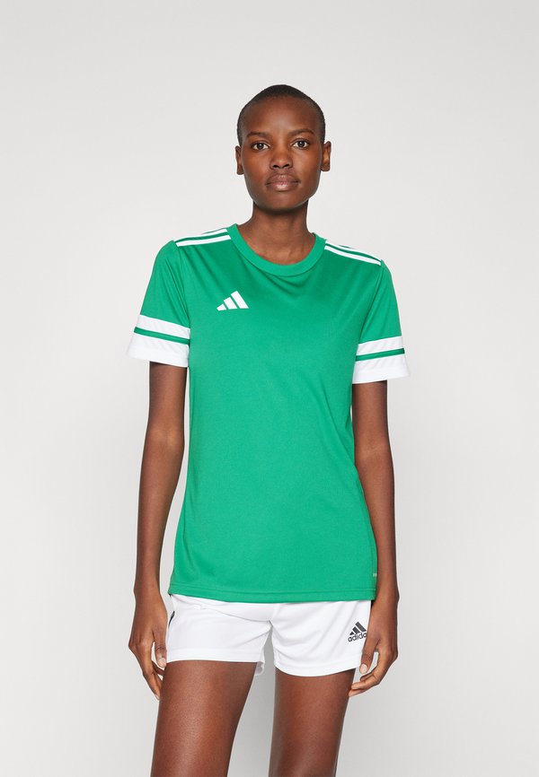 adidas Performance SQUADRA25 SHORT SLEEVE - Sports T-shirt - team green/white