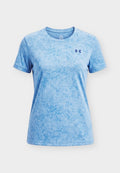 Under Armour PIXELATE - Sports T-shirt - aegean blue/blackout navy