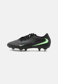 Nike Performance PHANTOM 6 LOW ACADEMY SG - Soft-ground football boots - black/illusion green-black