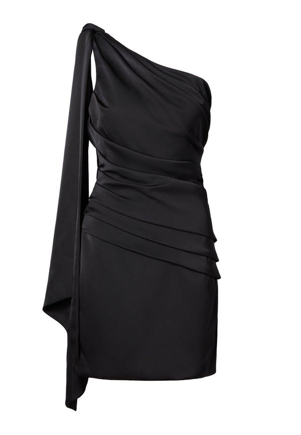 Malina NELLY DRAPED ONE SHOULDER MINI DRESS