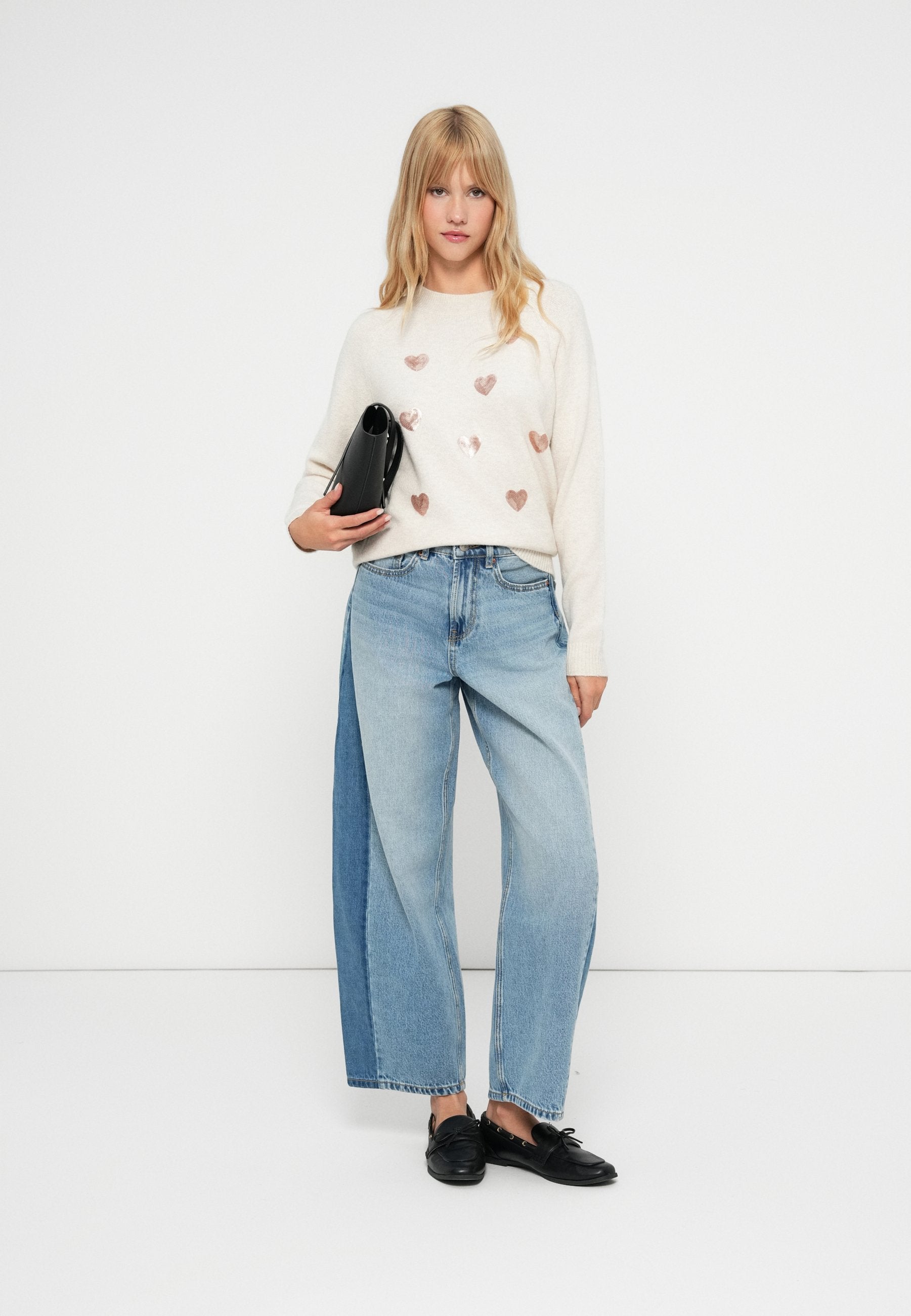 Vero Moda VMDOFFY O NECK SEQUINS PULLOVER