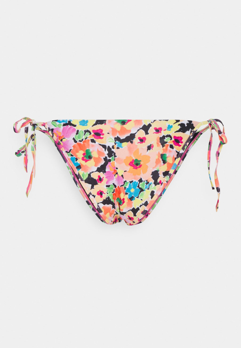 We Are We Wear JACKIE HIGH LEG TIE SIDE BRAZILIAN IN RETRO FLORAL CURVE
