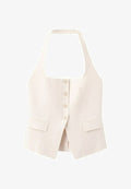Mango ADULT - Waistcoat - off-white